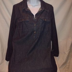 Isabel Maternity SIZE M top.  Dark Demin Blue